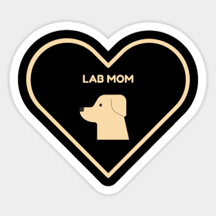 Lab Mom Sticker